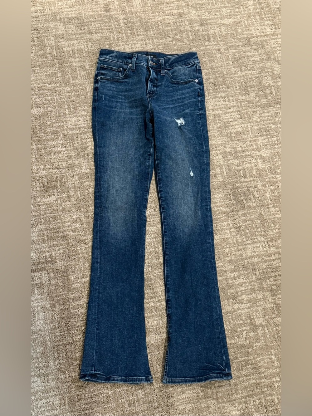 Express Dark Indigo Flare Jeans